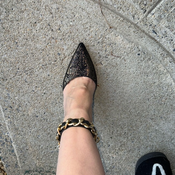 Sam and Libby for target snake skin printed heels. - Picture 3 of 7